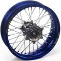 Roue complète Haan wheels YZF 250 / YZF 450 09- 18 x 2,15 cercle bleu / moyeu argent
