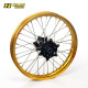 Roue complète Haan wheels Tenere 700 21 x1,85 moyeu noir / cercle or