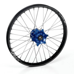 Roue complète Haan wheels KTM SX / SX-F 15-. TC / FC / 15- TE / FE 16-. 21 x 1,60 moyeu bleu / A60 noir