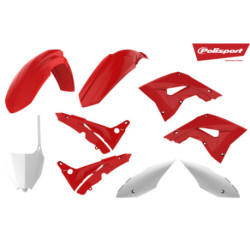 Kit plastiques Polisport 125 CR / 250 CR 2002 à 2007 Restyle couleur origine