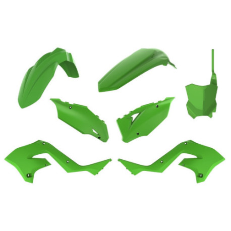 Kit plastiques Polisport 125 KX / 250 KX 2003 à 2008 Restyle couleur origine