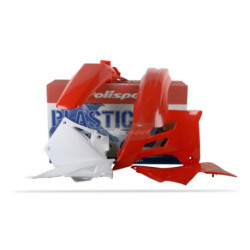 Kit plastiques Polisport GAS GAS 2005 à 2006 couleur rouge / blanc