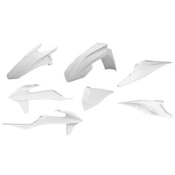 Kit plastiques Polisport KTM EXC / EXC-F 2020 à 2023 couleur blanc 20
