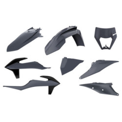 Kit plastiques Polisport KTM EXC / EXC-F 2020 à 2023 couleur gris