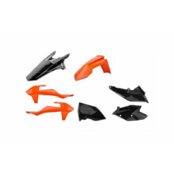 Kit plastiques Polisport KTM SX / SXF 2019 à 2022 couleur orange / noir