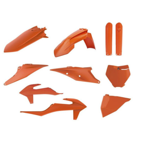 Kit plastiques Polisport KTM SX / SXF 2019 à 2022 couleur orange