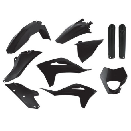 Kit plastiques Polisport GAS GAS EC / ECF 2021 à 2023 couleur noir