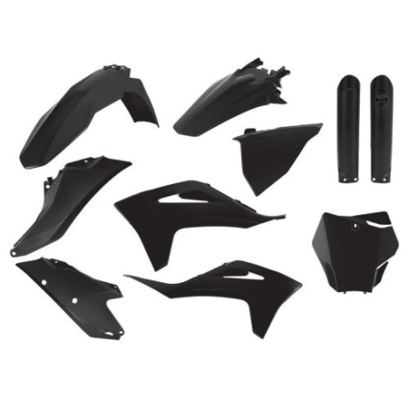 Kit plastiques Polisport GAS GAS MC / MCF 2021 à 2023 couleur noir