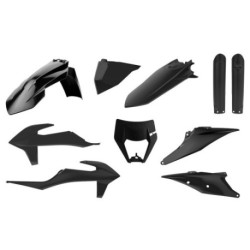 Kit plastiques Polisport KTM EXC / EXC-F 2020 à 2023 couleur noir