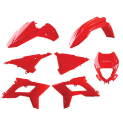 Kit plastiques Polisport BETA RR 2013 à 2017 Restyle couleur rouge