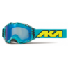 Masque AKA Vortika race Bleu fluo, poids noirs