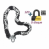 Bloque disque SRA+chaine 120cm