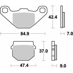 Plaquettes de frein MOTO MASTER Nitro avant 80 85 RM + 80 TM
