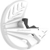 Protection de disque de frein et talon de fourche Polisport 250 KXF / 450 KXF 2019 à 2023 couleur noir blanc