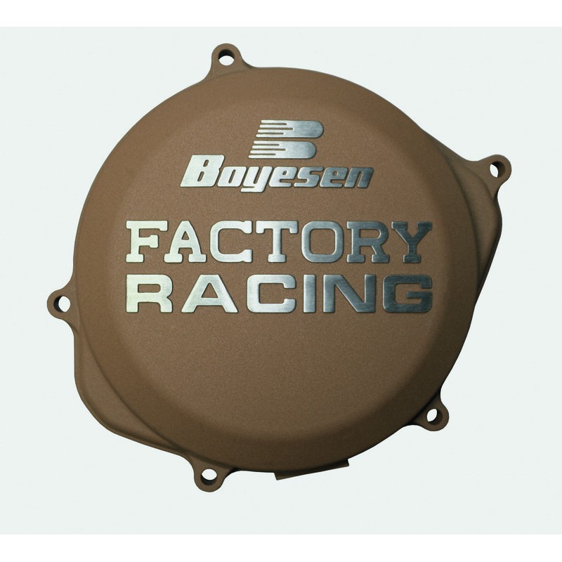 Couvercle de carter d'embrayage BOYESEN Factory Racing magnésium Kawasaki KX125 Couvercle de carter d'embrayage BOYESEN Factory Racing magnésium Kawasaki KX125