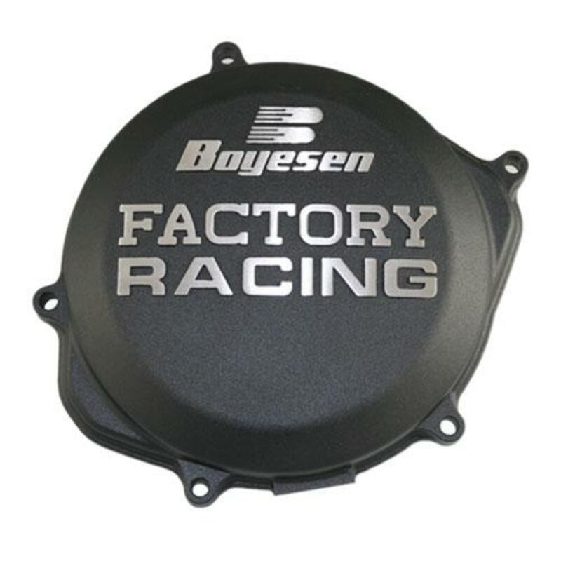 Couvercle de carter d'embrayage BOYESEN Factory Racing noir Kawasaki KX450 Couvercle de carter d'embrayage BOYESEN Factory Racing noir Kawasaki KX450