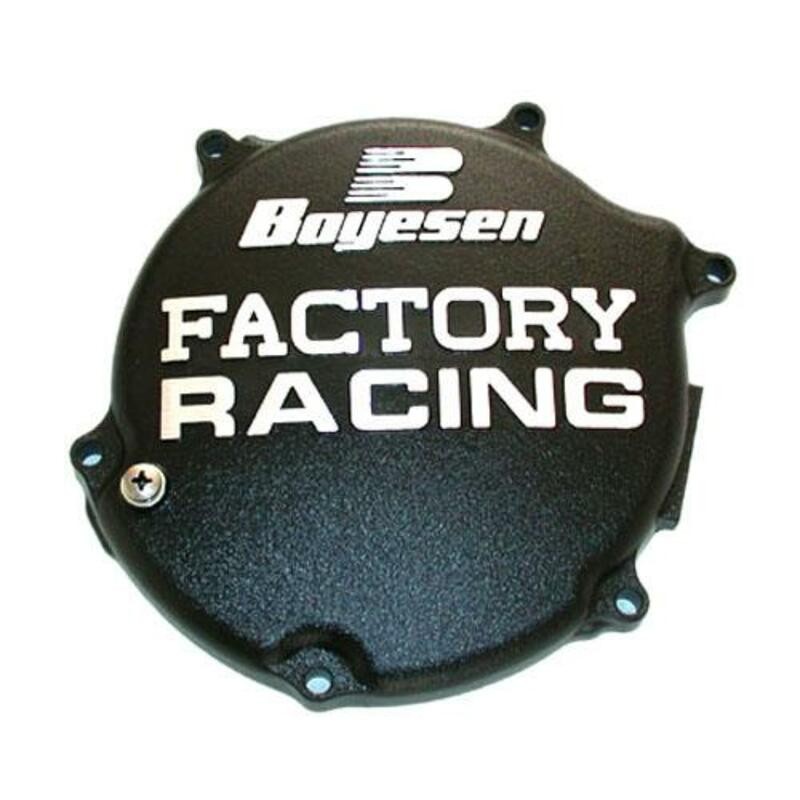 Couvercle de carter d'embrayage BOYESEN Factory Racing noir Kawasaki KX125 Couvercle de carter d'embrayage BOYESEN Factory Racing noir Kawasaki KX125
