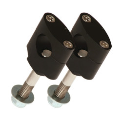 Kit pontets de guidon Alloy ultima 28,6mm / Hauteur 55mm (Noir)
