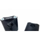 Kit pontets de guidon Alloy ultima 28,6mm / Hauteur 55mm (Noir)