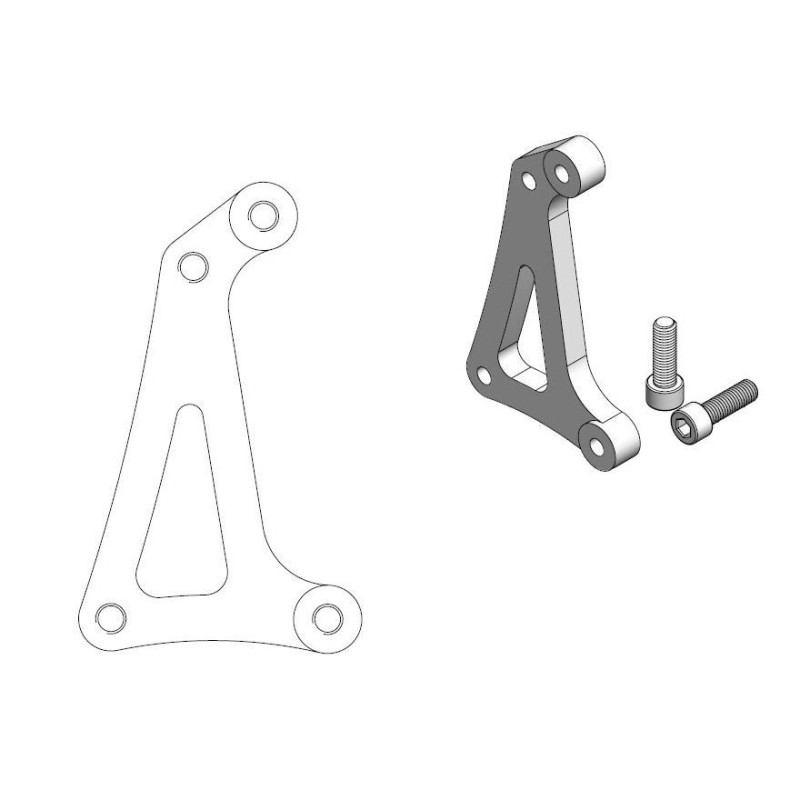 Patte de déport Supermotard Racing 320 TM