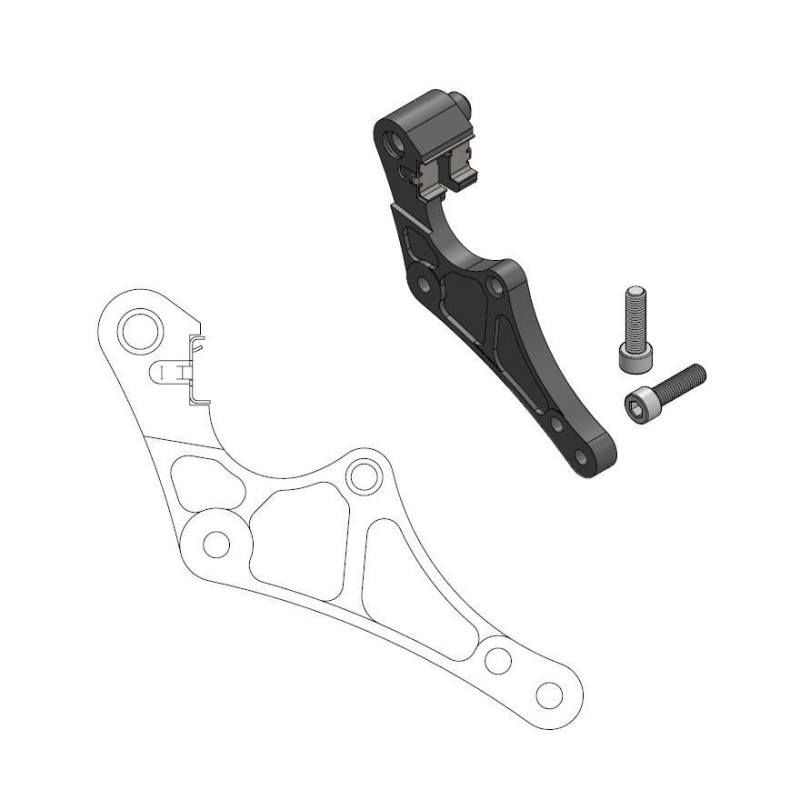 Patte de déport Supermotard Street HVA inclus clip étrier Magura