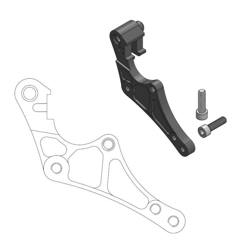 Patte de déport Supermotard Street KTM / HVA