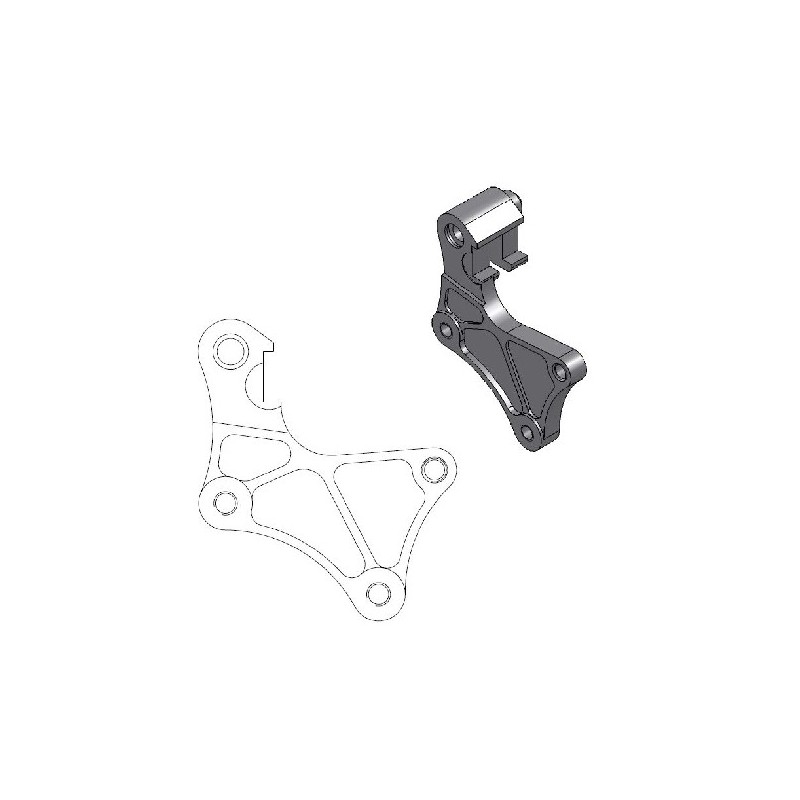 Patte de déport Supermotard Street Yamaha TT 600 R