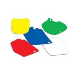 Set de fonds de plaques prédécoupés - blanc - Honda CR80/85 86-04