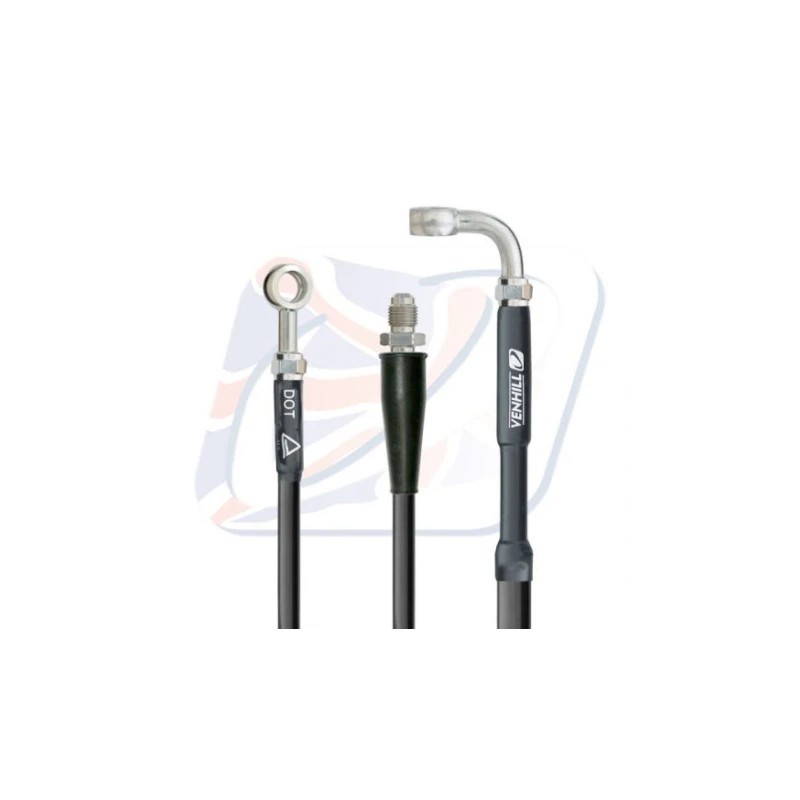 Durite d'embrayage VENHILL KTM orange/raccord inox Durite d'embrayage VENHILL KTM orange/raccord inox