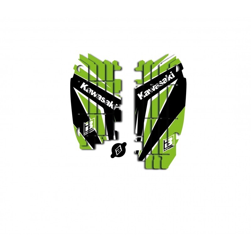 Kit deco de cache radiateur BLACKBIRD Dream Graphic 4 Kawasaki KXF Kit deco de cache radiateur BLACKBIRD Dream Graphic 4 Kawasaki KXF